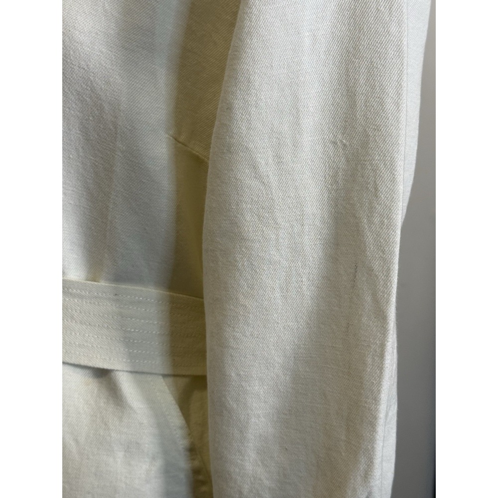 Able Charlyn Jumpsuit Women Large Cream Antique White Button Down One Piece NWT - Picture 10 of 16
